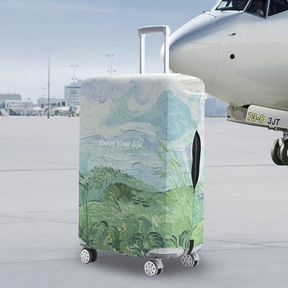 Travelkin Luggage Covers For Suitcase Tsa Approved,Suitcase Cover Protector Fit 18-32 Inch Luggage (Spring, S)