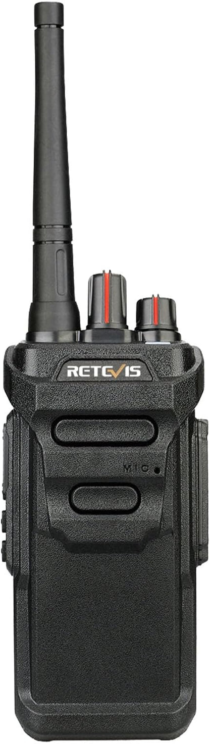 Retevis RT48 Waterproof Walkie Talkies,Heavy Duty Rugged 2 Way Radio,IP67 Dustproof,Waterproof up to 1m/30min,1200mAh Rechargeable Professional Two Way Radio,VOX,SOS,for Construction Business(6Pack)