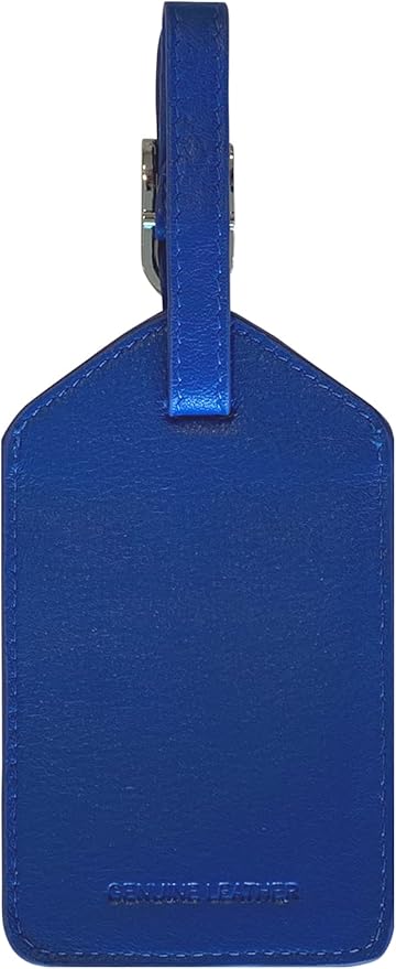 Personalized Monogrammed Leather Luggage Tags - 3 Pack