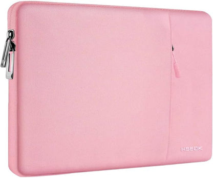 Slim Laptop Case 13.3 14 inch Sleeve, Rainproof & Shockproof Carrying Case for Notebooks Compatible with MacBook Pro 14" and All Models 13.3" MacBook Air/Pro, Most Popular 13"-14" PC,Pink