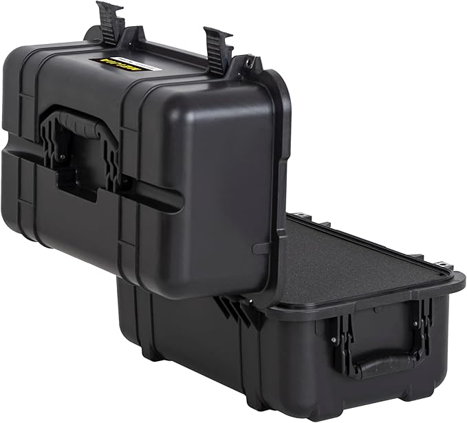MEIJIA All Weather Waterproof Hard Camera Case,Hard Case,With Customized Fit Foam Included, Elegant Black,Fit for Drones,camera,lens (20.87"x12.72"x12.76")