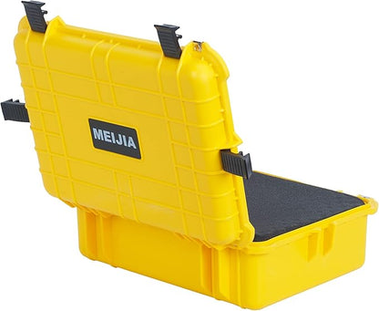 MEIJIA Portable Waterproof Protective Case,Hard Camera Case,Customized Fit Foam Inserted, Elegant Black,Fit for Camera, Equipments, Lens,Drones(Black)