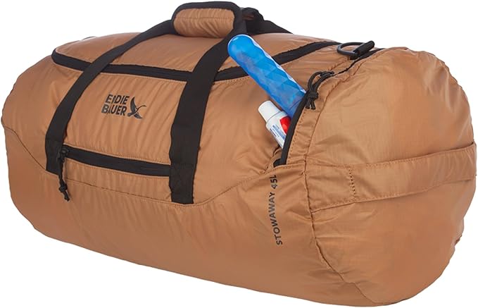 Eddie Bauer Stowaway Packable Duffel Bag | Travel | Foldable | Lightweight | Durable | Ripstop Polyester
