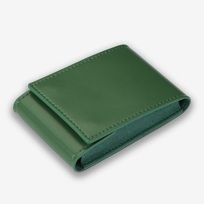 Leather Watch Pouch - Travel Watch Case with Velvet Lining, Protective Storage for Both Men and Women | Christmas Gift for Business Travel and Office Occasions (Single Watch Box)