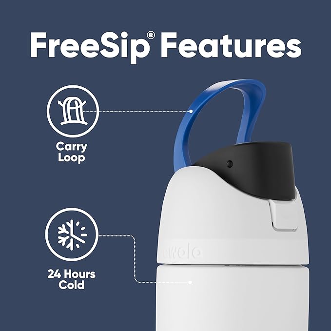 Owala Star Wars FreeSip Insulated Stainless Steel Water Bottle with Straw for Sports and Travel, BPA-Free, 24-Ounce, Stormtrooper