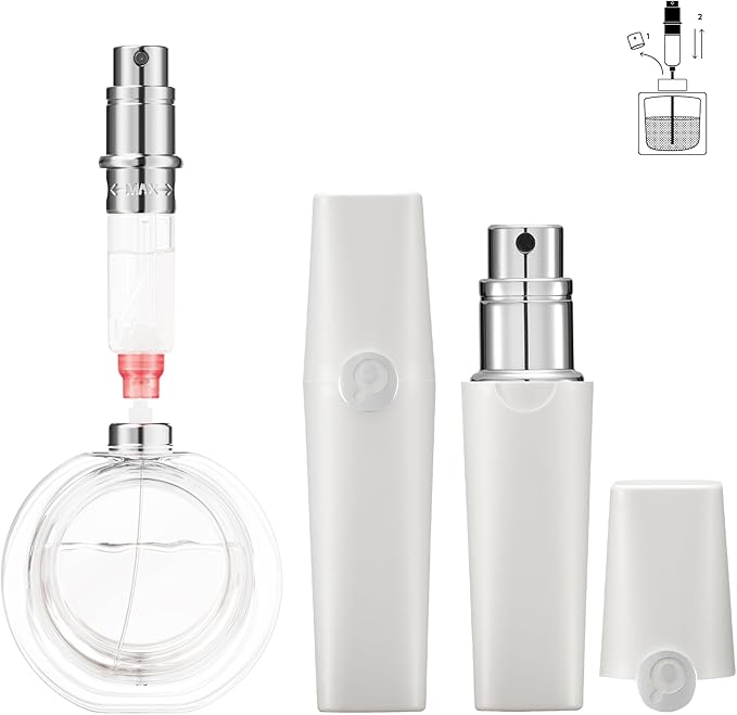 Perfume Pod ATOM Refillable Perfume Atomizer (ATOM01, WHITE)