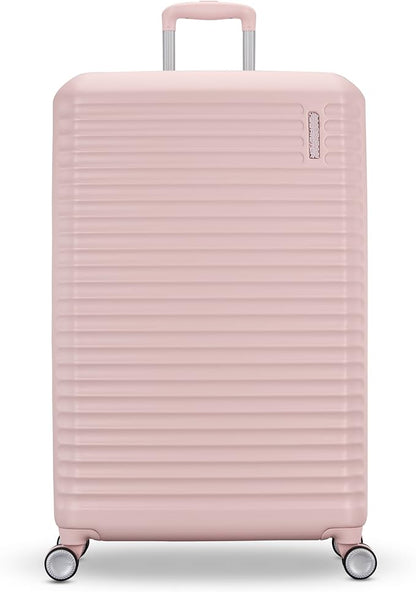 American Tourister Stratum 3.0 Large 28-Inch Spinner, Airline Approved, Durable Hardside Luggage, Expands 1.5", RightHeight™ Adjustable Handle, Pink Blush