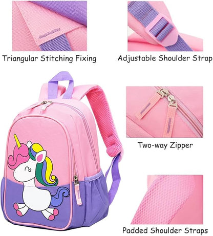 CHERUBIC Toddler Backpack, Kids Travel Backpack, Waterproof Cute Small Preschool Backpack Cartoon Daycare Bag