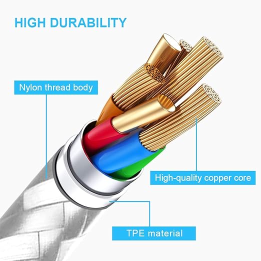 cugunu USB C to Lightning Cable 5 Pack 3/3/6/6/10FT iPhone Charger Apple MFi Certified Power Delivery Fast Charging Cord Compatible with iPhone 14/13/12/11/XS/XR/X/8 - Silver