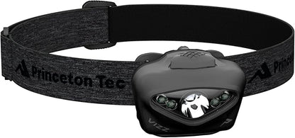 Princeton Tec Vizz Headlamp 550 Lumen Dimmable LED, IPX7 Water Resistance, Essential Outdoor Accessory for Hiking, Backpacking, Camping, Running, and Safety Preparedness, Black, New Version