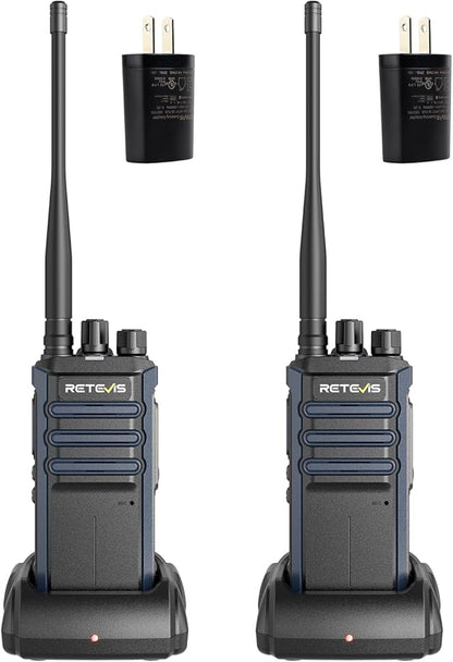 Retevis RT86A Walkie Talkies for Adults, Group Call, 2500mAh, Squelch, Handsfree High Power 2 Way Radio Long Range, Waterproof GMRS Radio for Camping Hiking Travel(2 Pack)