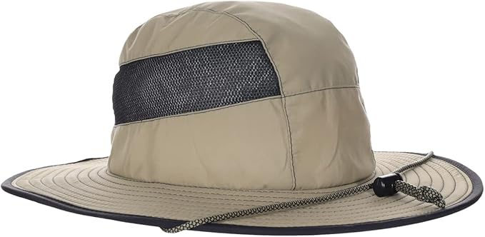 Panama Jack Men's Sun Hat - Nylon Boonie Bucket, Packable, 3 1/4" Big Brim, UPF 50+ UVA/UVB Sun Protection