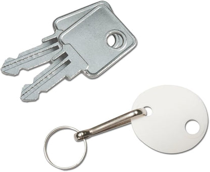 Barska Red Key Lock Breakable Glass Window Alarm Emergency Key Storage Lock Box with Attached Hammer for Home and Business