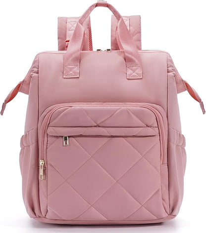 CEI-CEI Diaper Bag Backpack for Mom and Dad, Puffer Baby Bag Backpack with Insulated Pocket, Water-Resistant, Unisex Travel Backpack with Changing Pad & Stroller Straps