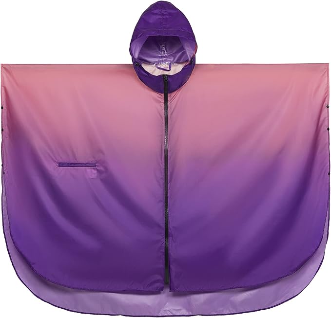 SaphiRose Unisex Rain Poncho Waterproof Raincoat Hooded for Adults Women with Pockets