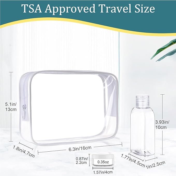 Cosywell Travel Bottles for Toiletries 4PCS 3.4oz/100ml Plastic Squeeze Bottles TSA Approved Travel Size Containers Leakproof Plastic Cream Jars Refillable Cream Lotion(Brown)