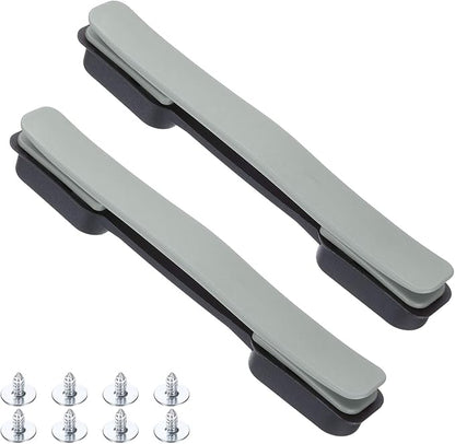 uxcell 2 Pcs Luggage Handle Replacement 8.5 Inch Suitcase Handle Carry Strap Plastic Pull Handle Grip Luggage Replacement Parts with Screws for Suitcase Box Luggage Case, Silver Grey