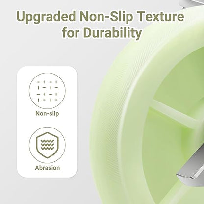 W B D WEIBIDA Heavy Duty Caster Wheels 8 Inch - 6000 LBS, PP Plate Castor Set of 4 with Double Ball Bearings, Non-Marking Quiet Industrial Swivel Casters for Hand Trucks, Carts, Industrial Equipment