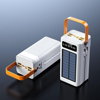 Solar Battery - 120w Fast Charger | Solar Battery Bank for Camping Use, 50000mah Survival Pack & Led Light Feature for Road Trip Charging Hiking Gear Backpacking Setup and Fishing