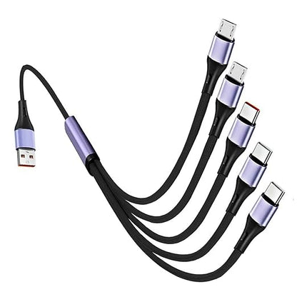 Nylon Braided 66W USB Charging Cord Nylon Metal Charges Supports Fast On Type C Connector for Multiple Devices Phone Cable