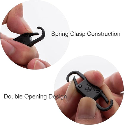 Mizeer 2 Size Zipper Clip Theft Deterrent - Anti Theft Zipper Clips Keep Zipper Closed - Locks for Backpacks, Purses 4pcs Gold
