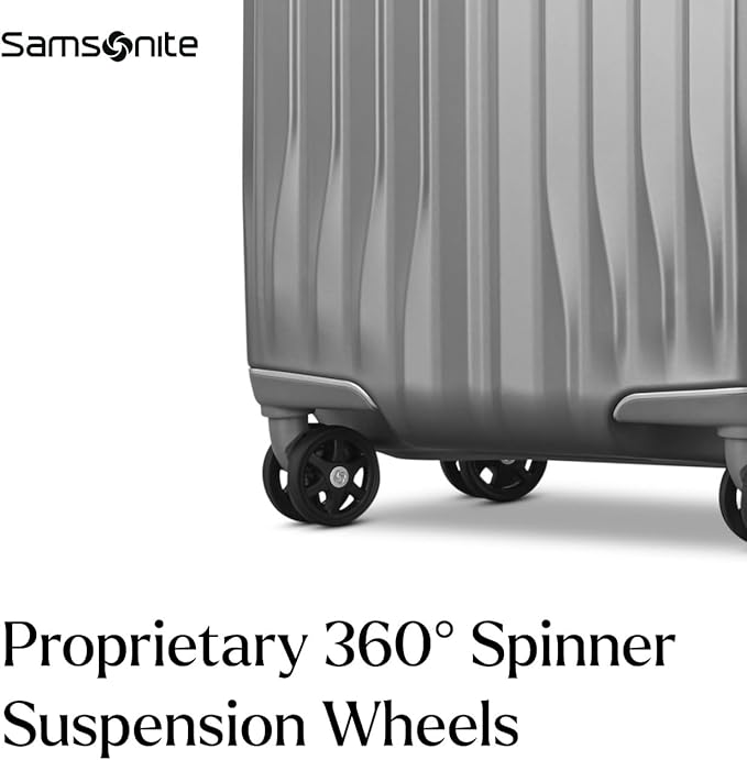 Samsonite UpLIFT Carry-On Hardside Luggage with Spinner Wheels - Airline-Approved, TSA Lock, Adjustable Handle System - Polycarbonate Hard Suitcase for Ultra Lightweight Travel - Silver Shimmy