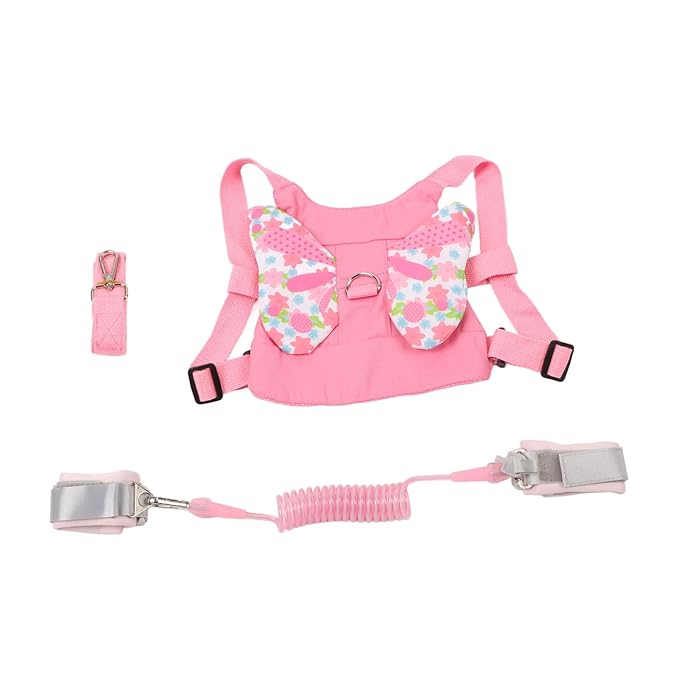 Toddler Harness Leashes, Retractable Wrist Link with Lightweight Backpack for Kids, Kids Anti Lost Harness Strap Double Protection Child Safety Strap for Outings Travel