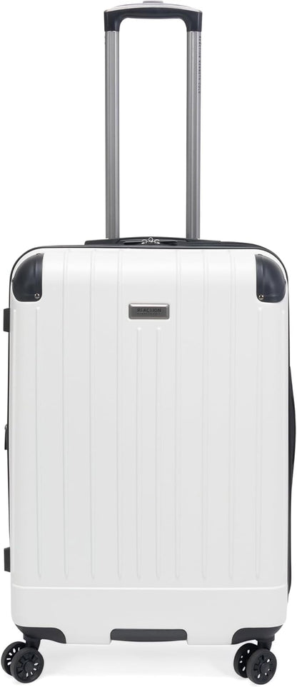 Kenneth Cole Reaction Flying Axis 24" Hardside Expandable 8-Wheel Spinner Check-Size Luggage, Coconut White