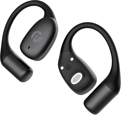 Raycon Essential Open Earbuds – True Wireless Open Ear Bluetooth 6.0 Headphones, Ultra-Lightweight, Comfort Hook Design, IPX4 Water Resistant, 36 Hours of Battery Life (Black)