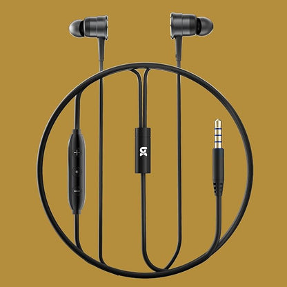 Multi-Purpose In-Ear Wired Headphones Deep Bass - Noise-Canceling Clear Calls, Sports Mode,Wired Earbuds with Mic Noise Reduction Compatible with iPhone 17 16 15, Android, Tablets (USB C+3.5MM plug)