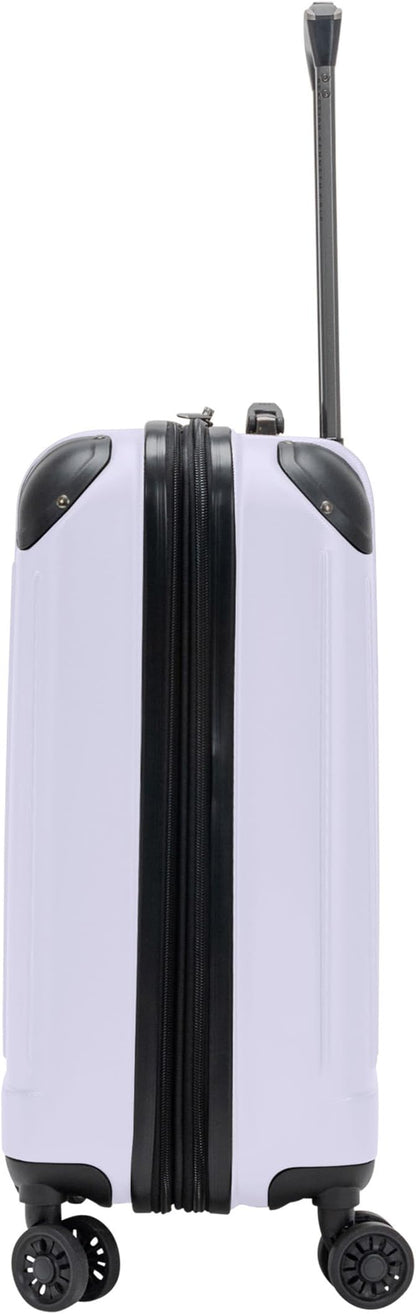 Flying Axis Collection Lightweight Hardside Expandable 8-Wheel Spinner Luggage, Lavender, 20-Inch Checked