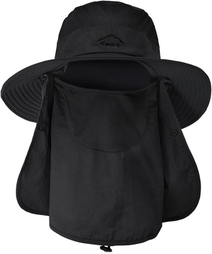 Sun Hats for Men Women Fishing Hat UPF 50+ Breathable Wide Brim Summer UV Protection Hat