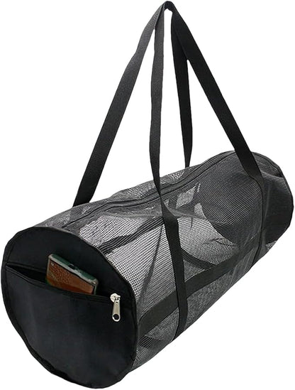 Gear Dive Bag - Foldable Mesh Snorkel Backpack, Large Equipment Holder, Long Lasting Storage Organizer | Duraable Duffle for Scuba Diving, Swimming, Beach, Pool, Travel, Sports, Volleyball, Basketball