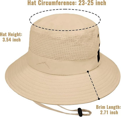 Sun Bucket Hat for Men Women Fishing Beach Safari Hats for Golf Hiking Hunting Outdoor UPF 50+