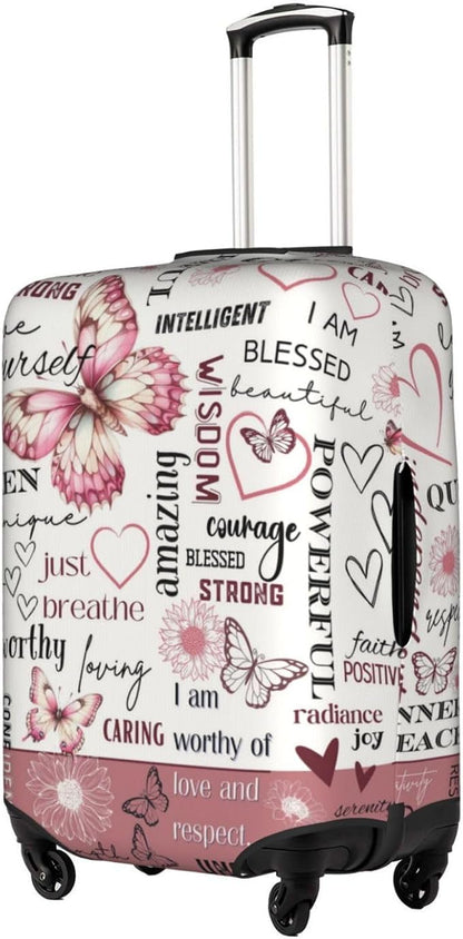 Travel Suitcase Protector African American Girl Elastic Protective Washable Luggage Cover With Concealed Zipper Suitable For 18-32 Inch(M (for 22-24 inch luggage))