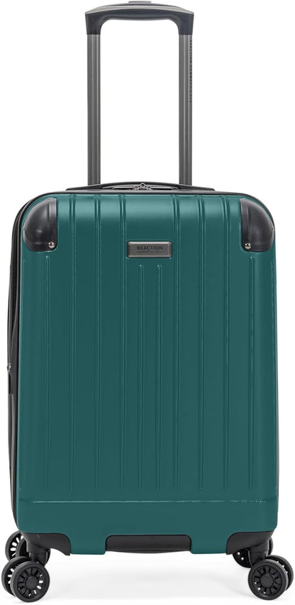 Flying Axis Collection Lightweight Hardside Expandable 8-Wheel Spinner Luggage, Midnight Turquoise, 20-Inch Checked