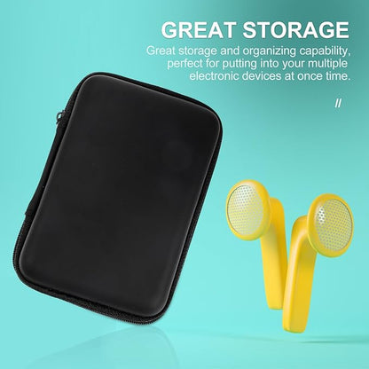 2pcs Travel Gadget Bag Compact Shockproof Electronic Accessories Organizer Pouch for Cable Charger Power Bank Earphones Storage