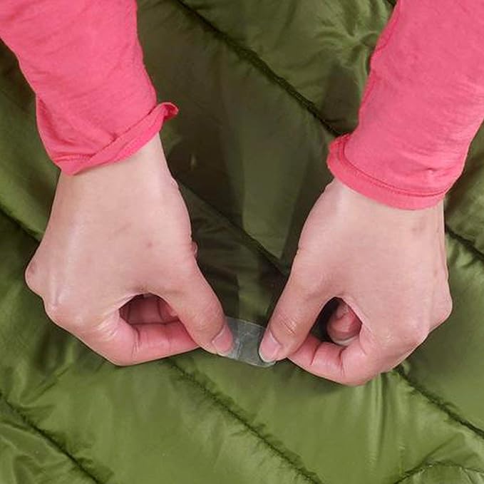 GEAR AID Tenacious Tape Mini Patches with Peel-and-Stick Adhesive to Fix Holes and Tears in Winter Gear, Down Puffer Jackets, Sleeping Bags, Tents, and Rain Gear, Black and Clear