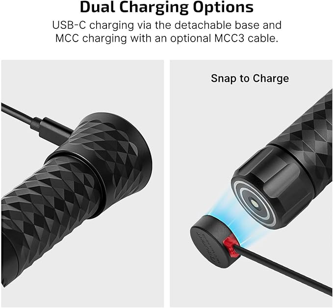 OLIGHT Prowess Rechargeable High Lumen Flashlights, 5,000lms Super Bright Flashlight with Holster, High-Efficiency USB-C Charging LED, Bidirectional Lighting
