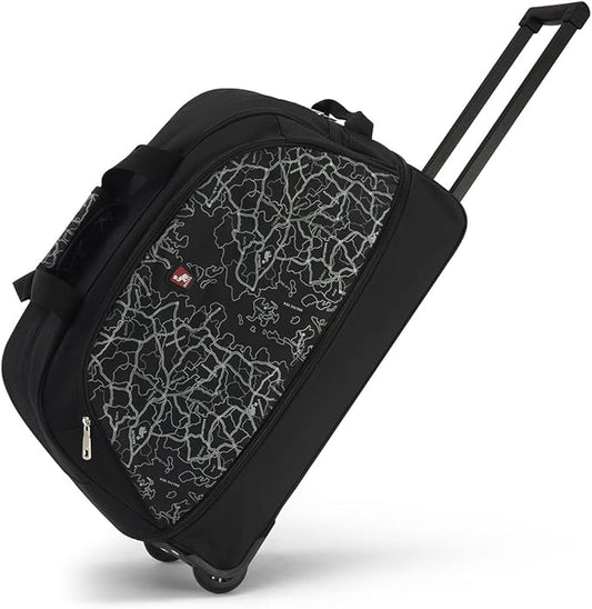 OIWAS Small Rolling Duffle Bag with Wheels Travel 22 inch Carry On Luggage Unisex-Adult Short Term Trips Expandable 50L to 60L