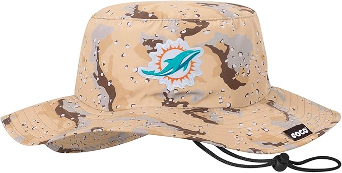 NFL Solid Team Color Logo Sport Outdoor Sun Bucket Boonie Hat