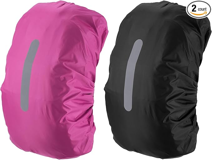 PATIKIL Waterproof Backpack Rain Cover, Non-Slip Backpack Cover with Vertical Reflective Strap Stay Dry