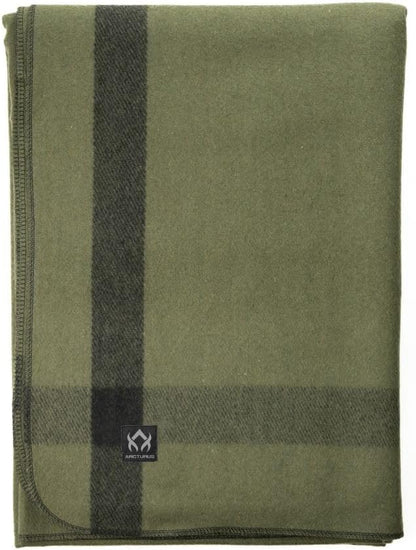 Arcturus Rainier Wool Blanket - 4.5lbs Warm, Heavy, Washable, Large | Great for Camping, Outdoors, Survival & Emergency Kits (Four Cedars)
