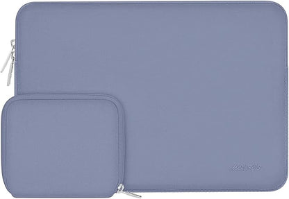 MOSISO Laptop Case 13.3 inch, 13-13.3 inch Laptop Sleeve Bag Compatible with MacBook Air/Pro 13/Pro 14 M5 M4 M3 M2 M1, HP Dell ASUS Lenovo, Neoprene Computer Sleeve Bag with Small Case, Lavender Gray