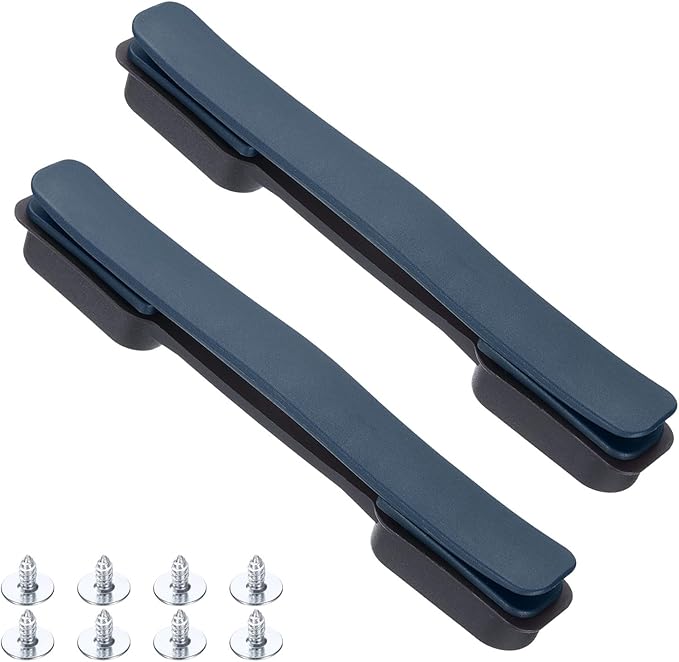 uxcell 2 Pcs Luggage Handle Replacement 8.5 Inch Suitcase Handle Carry Strap Plastic Pull Handle Grip Luggage Replacement Parts with Screws for Suitcase Box Luggage Case, Navy Blue
