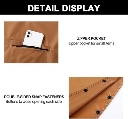 Fashion Hooded Rain Poncho Waterproof Raincoat Jacket with pocket for Women/Men/Adult