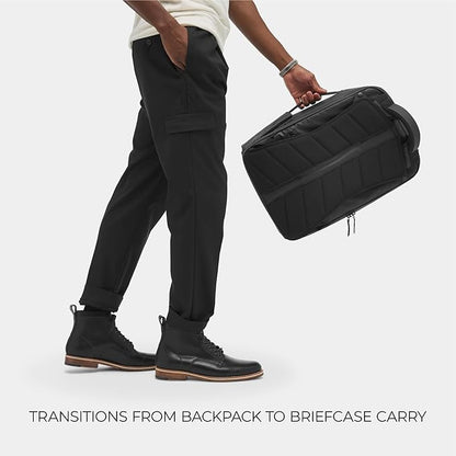NOMATIC 20L Travel Pack - Water Resistant Laptop Bag - TSA-Ready Expandable Backpack (Black)