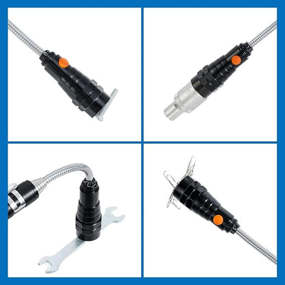 VIBELITE Extendable Magnetic Flashlight with Telescoping Magnet Pickup Tool-Cool Gadget Christmas Gifts Stocking Stuffers for Men, Teen Boys, Dad, Father, Mechanic, Boyfriend, Women, Black, 2 Pack