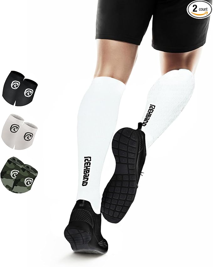 Rehband Compression Socks for Men & Women, 1 Pair Compression Socks Sports, 15-20 mmHg for Endurance Sports, Promotes Blood Circulation and Reduce Cramps