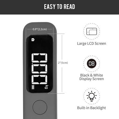 pack all 110 Lbs Luggage Scale, Digital Handheld Luggage Scale, Travel Weight Scale for Luggage with Backlit LCD Display, Battery Included